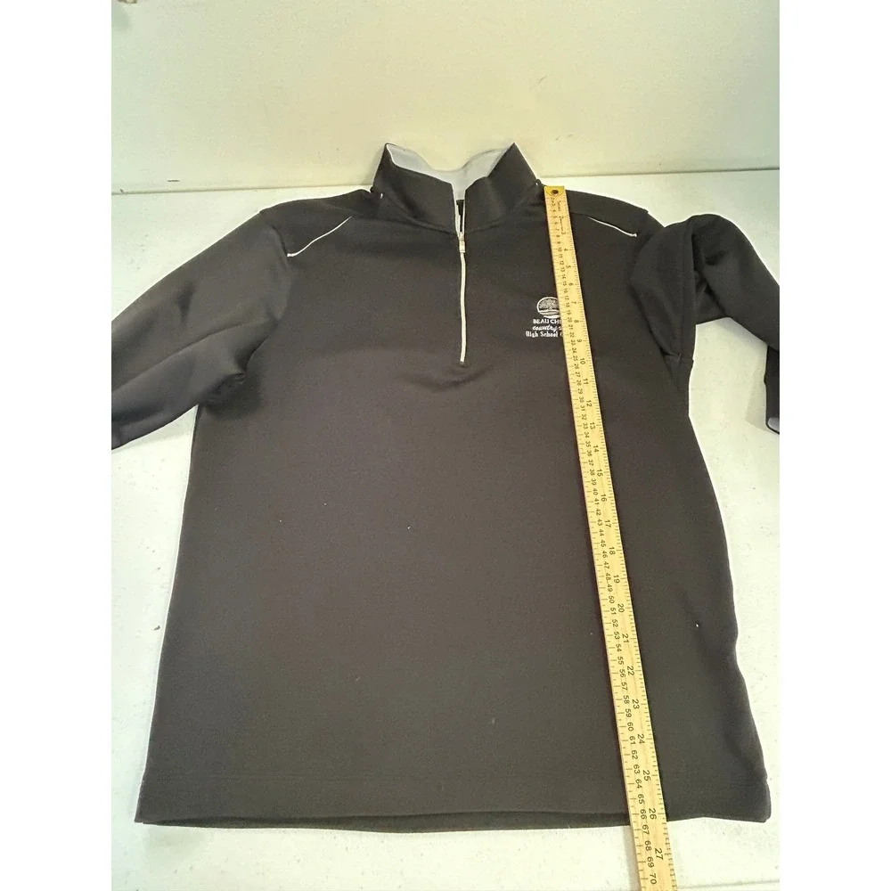 Nike Golf Dri Fit 1/4 Zip Pullover Beau Chene Country‎ Club  Black Mens M